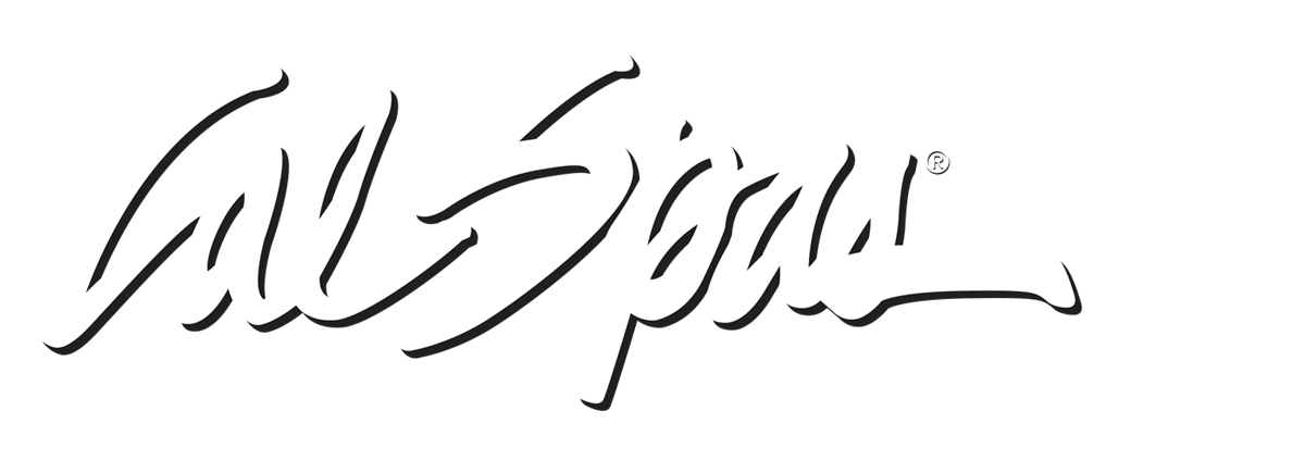 Calspas White logo hot tubs spas for sale Milwaukee